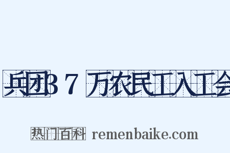 兵团37万农民工入工会是什么意思的图片